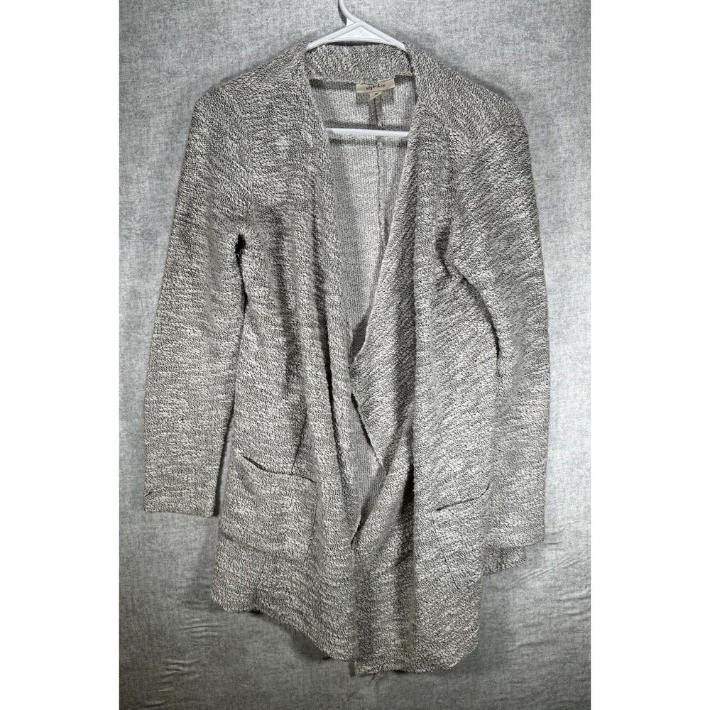 Style & Co Sweater Open-front Cardigan Textured Gray Women’s Size XS
